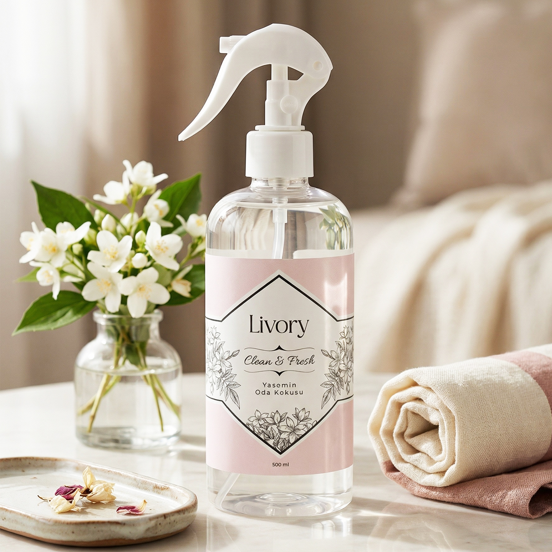 2 Livory Clean & Fresh Serisi Yasemin Oda Kokusu | 500 ml - Görsel 1