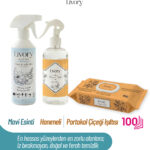 Livory Clean & Cool Serisi Yüzey Temizleme Havlusu Portakal Çiçeği Işıltısı 1x100(100 YAPRAK)|  Clean & Fresh Serisi Hanımeli Oda Kokusu 1 Adet | Clean & Shine Serisi Mavi Esinti Yüzey Temizlik Misti 1 Adet