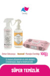 Livory Clean & Cool Serisi Yüzey Temizleme Havlusu Manolya Ferahlığı 1x100(100 YAPRAK)  | Clean & Fresh Serisi Hanımeli Oda Kokusu 1 Adet | Clean & Shine Serisi Bahar Dokunuşu Yüzey Temizlik Misti 1 Adet