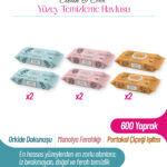 Livory Clean & Cool Serisi Yüzey Temizleme Havlusu 2 Adet Manolya Ferahlığı (2 x 100) 2 Adet Portakal Çiçeği Işıltısı (2 x 100) 2 Adet Orkide Dokunuşu (2 x 100)(600 YAPRAK)
