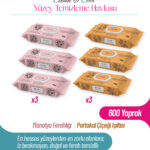 Livory Clean & Cool Serisi Yüzey Temizleme Havlusu 3 Adet Manolya Ferahlığı (3 x 100) 3 Adet Portakal Çiçeği Işıltısı (3 x100) (600 YAPRAK)