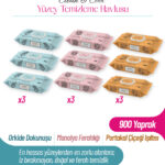 Livory Clean & Cool Serisi Yüzey Temizleme Havlusu 3 Adet Orkide Dokunuşu (3 x 100) 3 Adet Manolya Ferahlığı (3 x100) 3 Adet Portakal Çiçeği Işıltısı (3 x100) (900 YAPRAK)